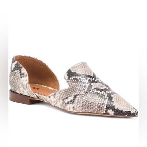 Sarto TOBY pointed toe flat in Roccia Snake Print leather, 8 (fits 8.5/9… - Picture 3 of 6